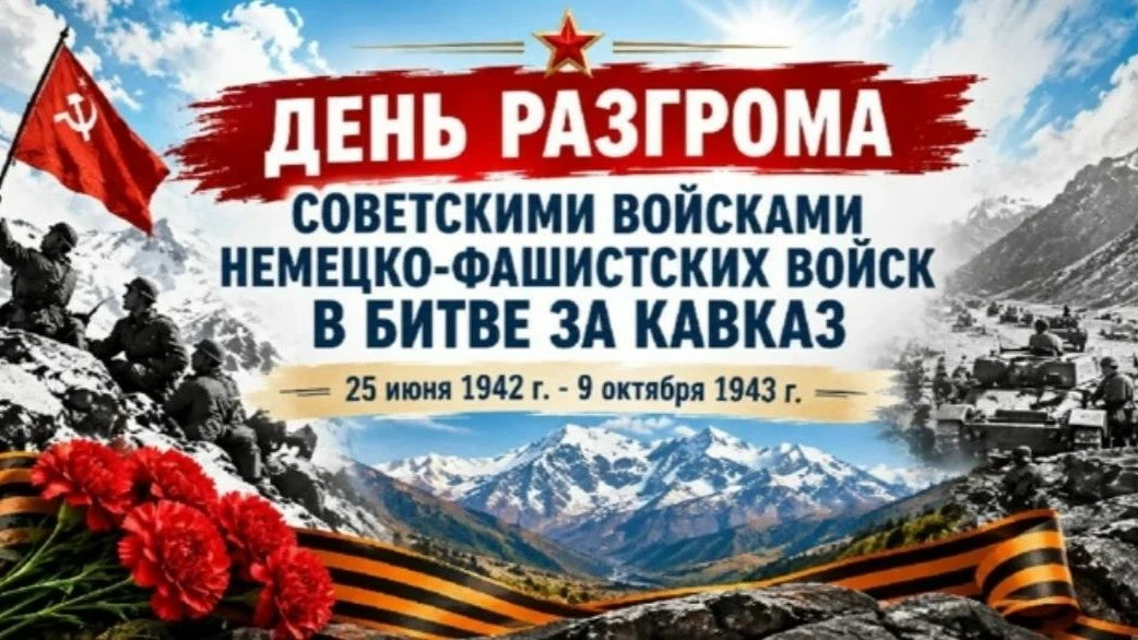 В школе   прошли занятия, посвящённые Битве за Кавказ.Битва за Кавказ длилась 442 дня —...