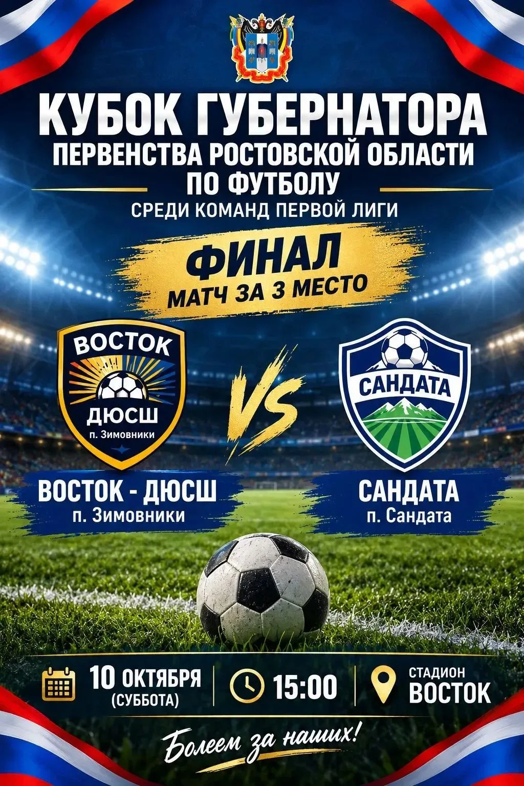 ⚽Приходите болеть за наших — будет жарко, громко и точно не скучно!⚽