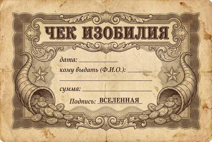 Техника «Чек изобилия» ✨