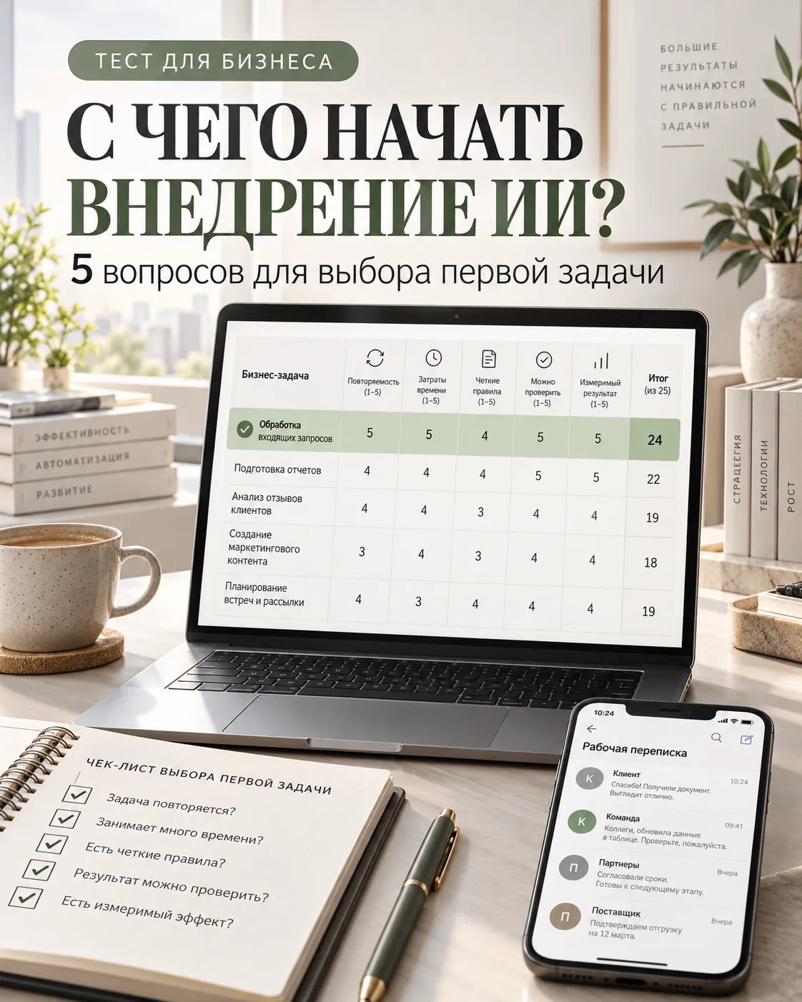 Как выбрать первую задачу для внедрения ИИ