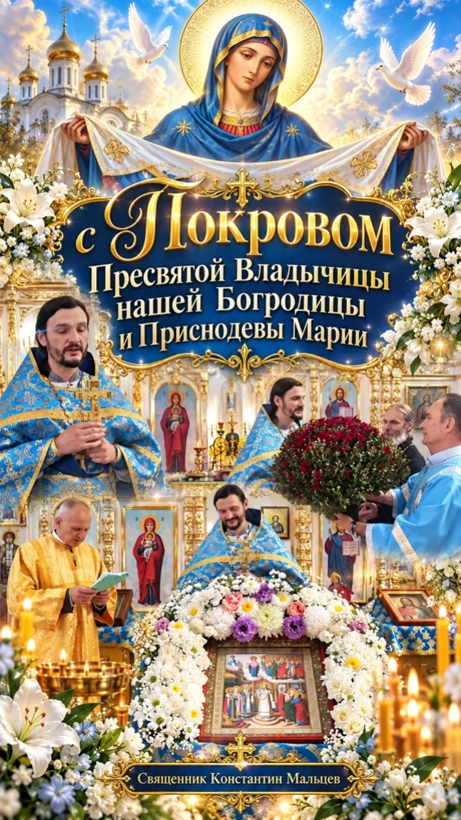С Покровом Пресвятой Владычицы нашей Богородицы и Приснодевы Марии дорогие Братья и Сес...