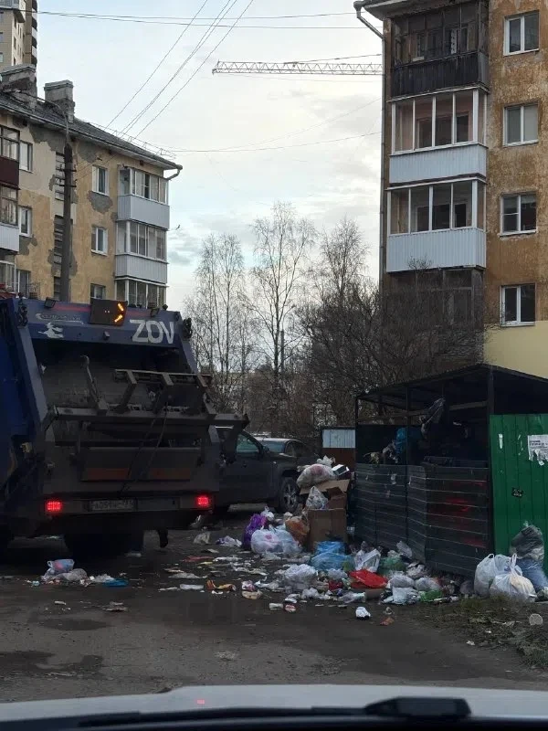 Ну и свинарник! Главное - сфотографировать пустой бак.
