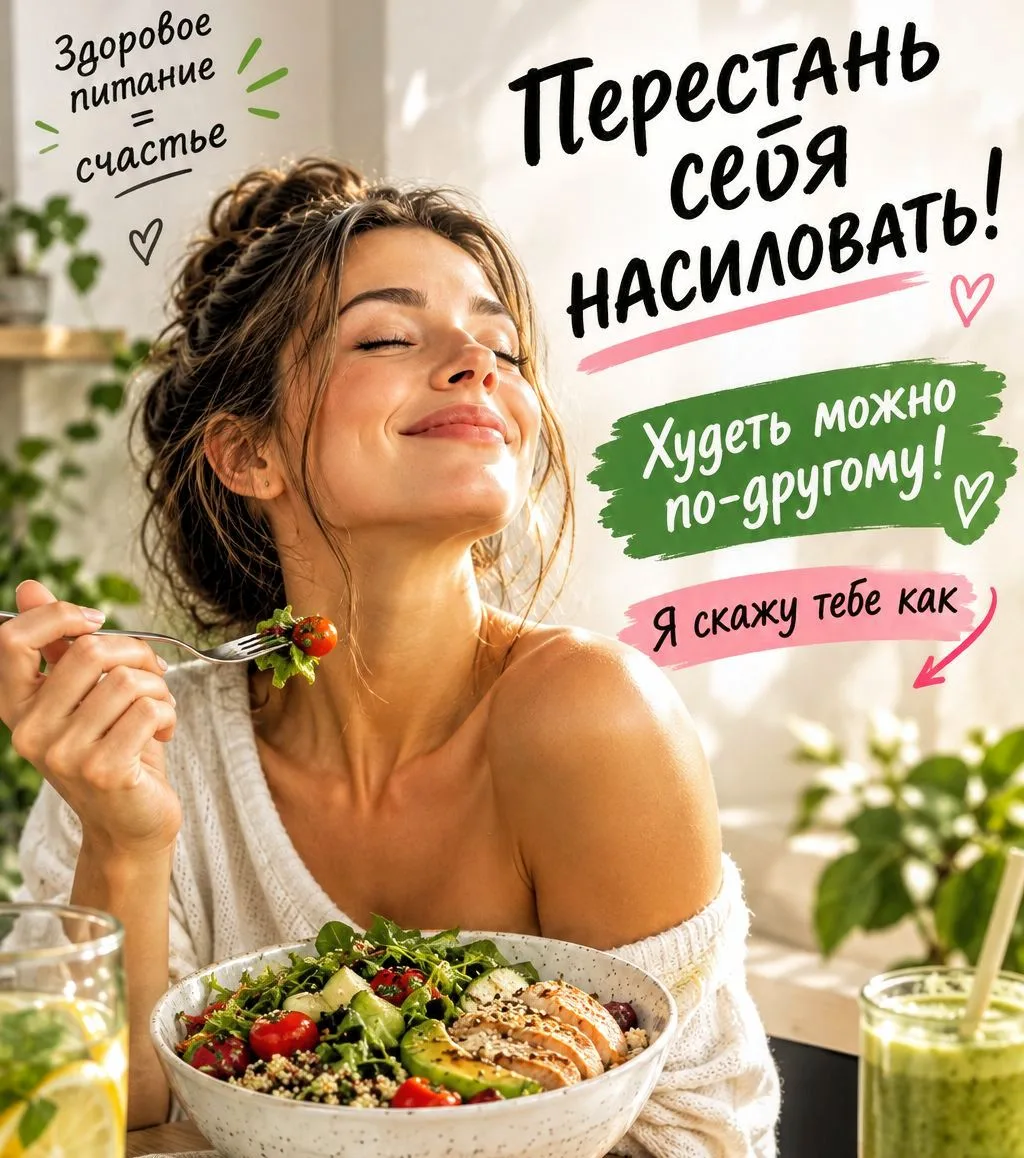 🔥 ПЕРЕСТАНЬ СЕБЯ НАСИЛОВАТЬ! ХУДЕТЬ МОЖНО ПО-ДРУГОМУ. Я СКАЖУ ТЕБЕ КАК!!!