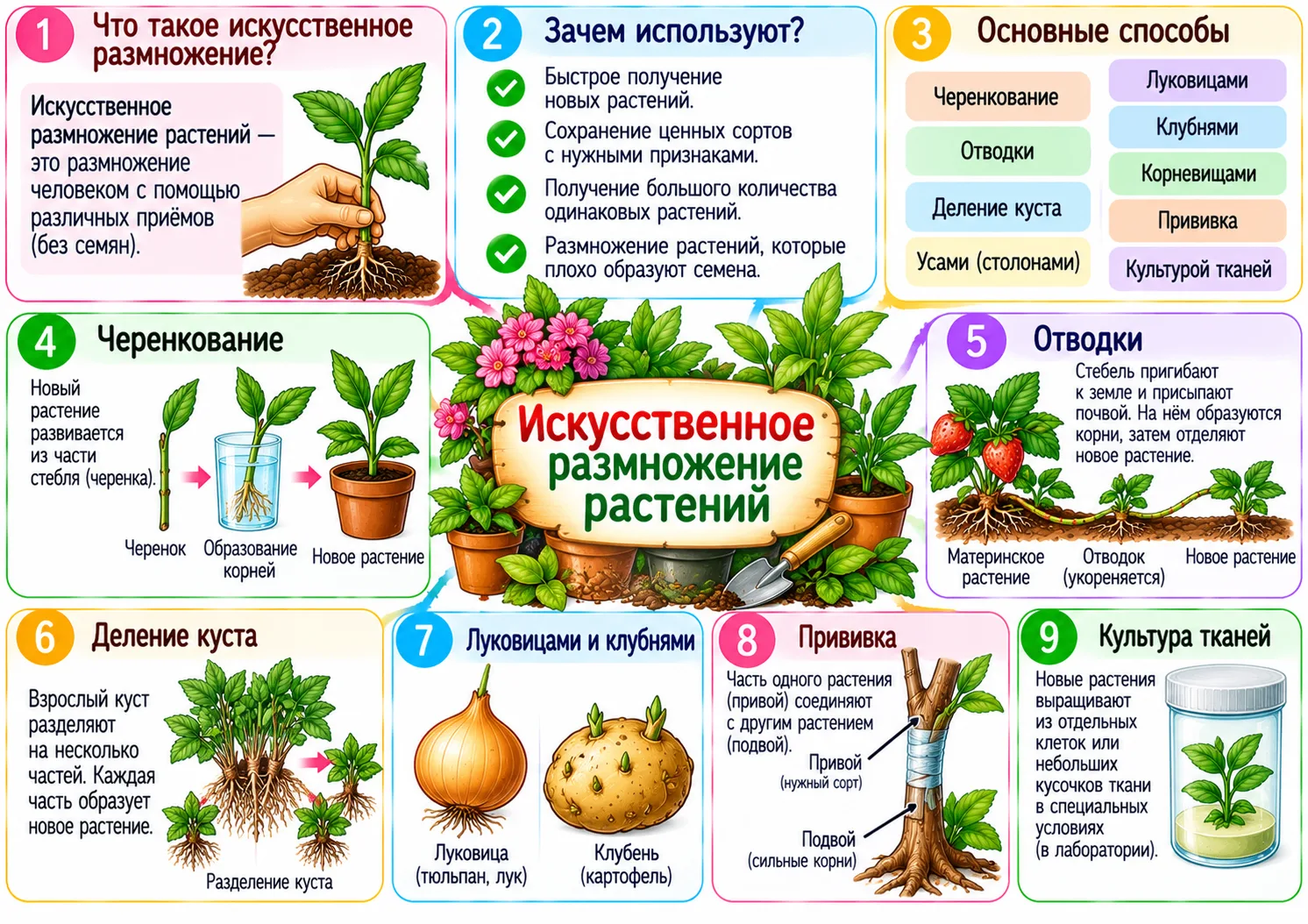 Искусственное размножение растений