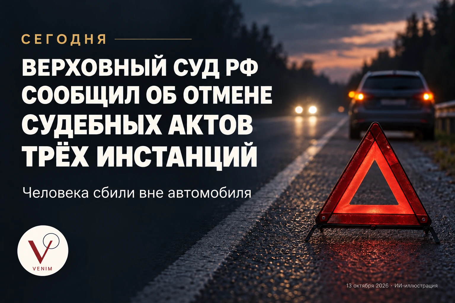 🚗 Сбили человека, а суды разбирались так, будто столкнулись две машины