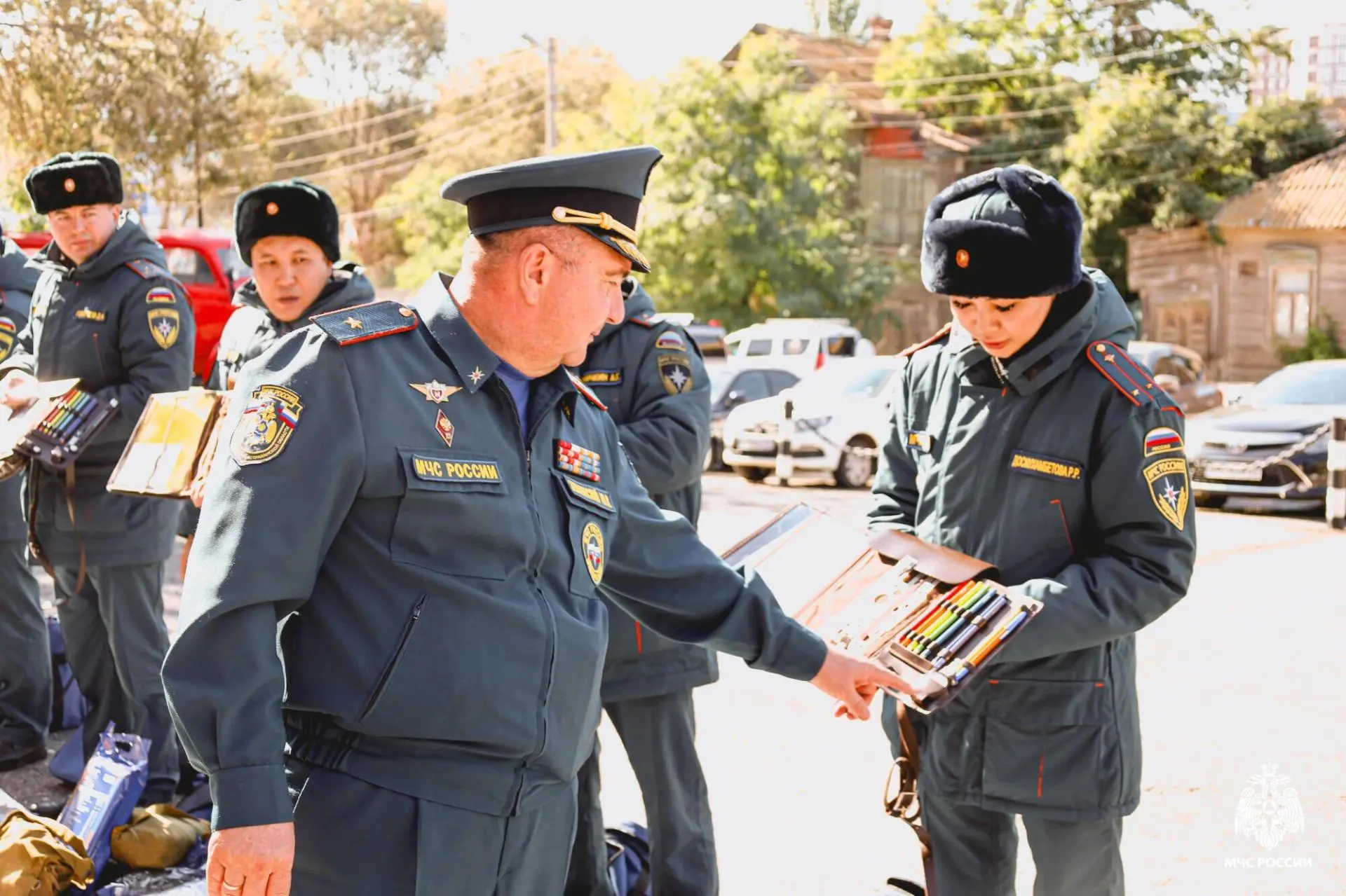 🔻Сегодня в областном МЧС России состоялся строевой смотр
