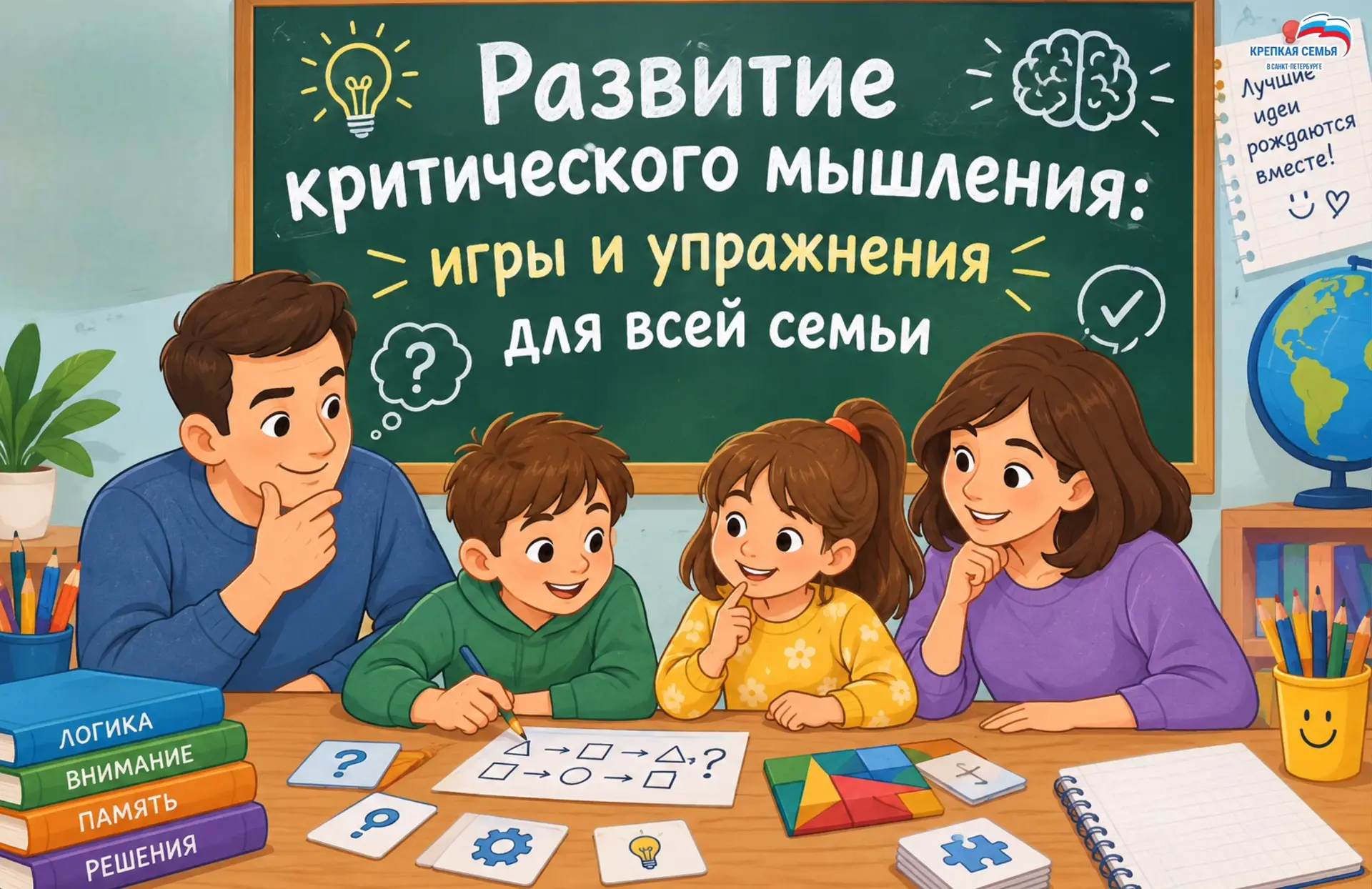 В рубрике «Учимся вместе» делимся играми и упражнениями для развития критического мышле...