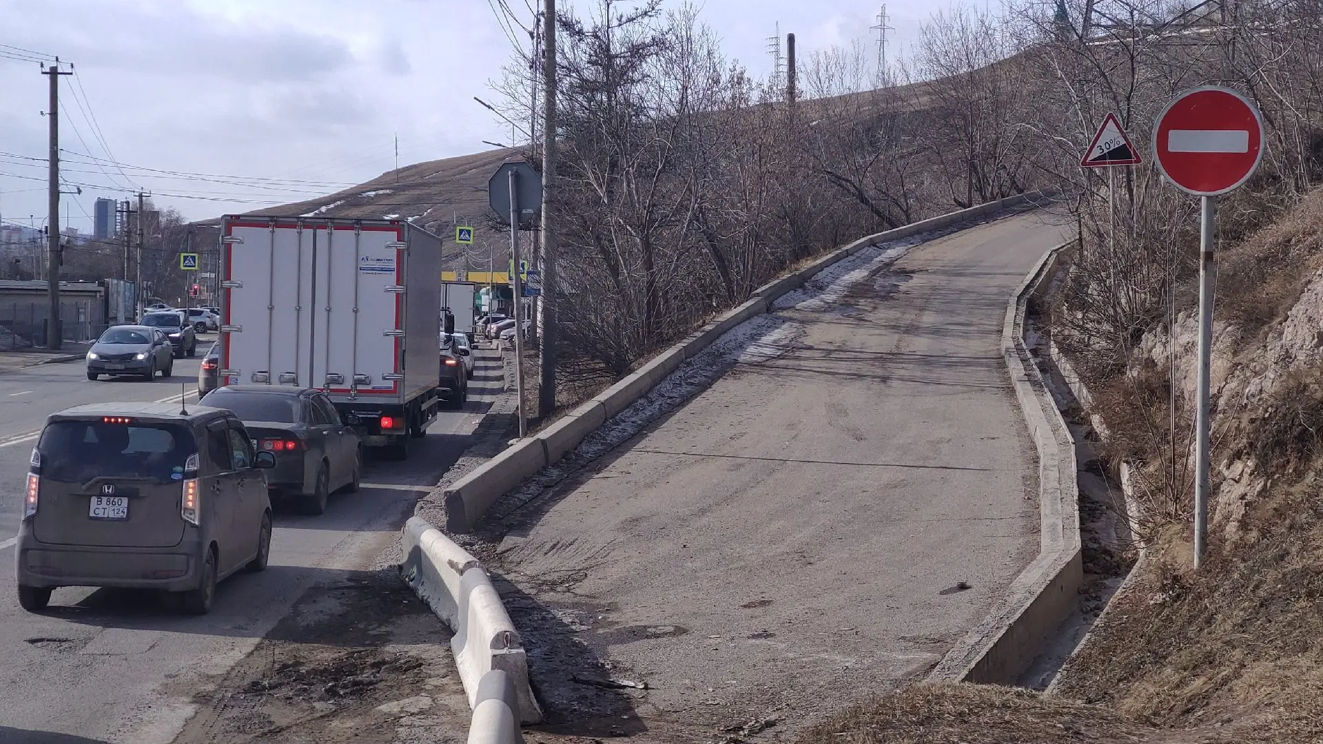 В Красноярске завтра закроют сквозной проезд от Брянской до Писарева