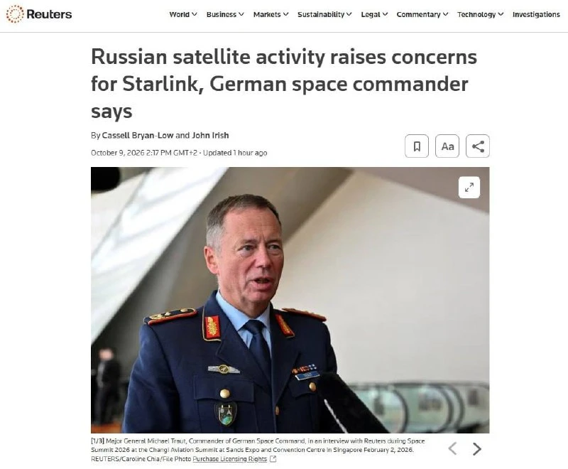 🇷🇺🛰  «Россия может нарушить работу Starlink, даже не уничтожая спутники», — Reuters