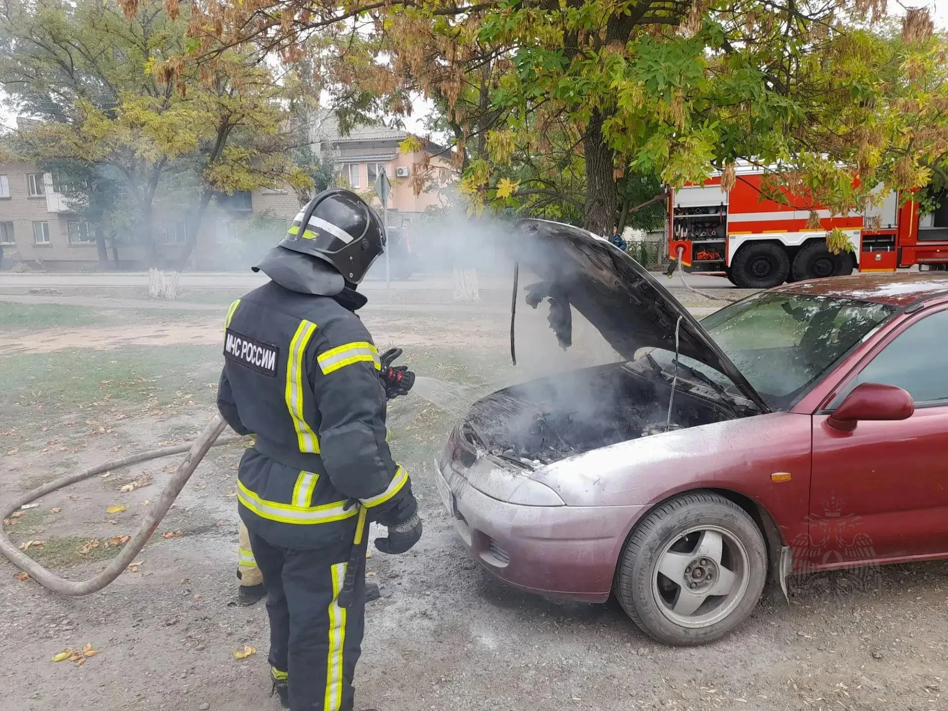 👨‍🚒 Пожарные Главного управления МЧС России по Херсонской области ликвидировали горен...