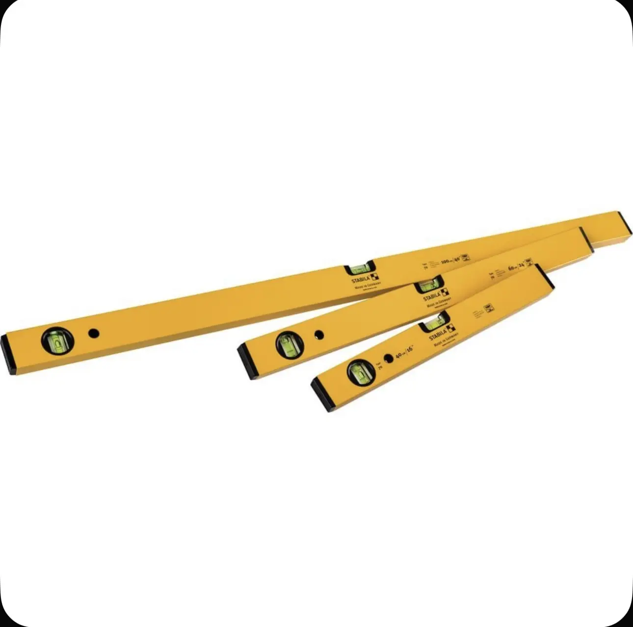 Набор уровней STABILA Classic Set70 40, 60, 100 см 19819