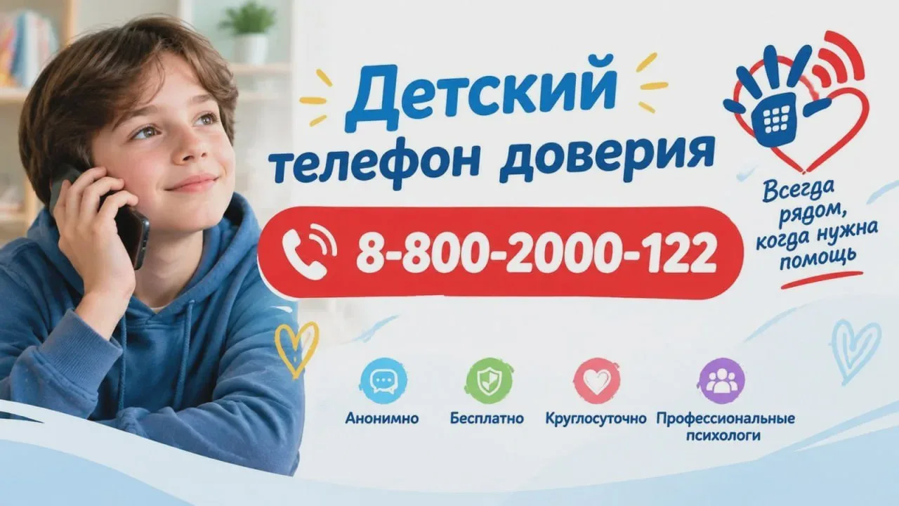 Бесплатная линия для детей и родителей