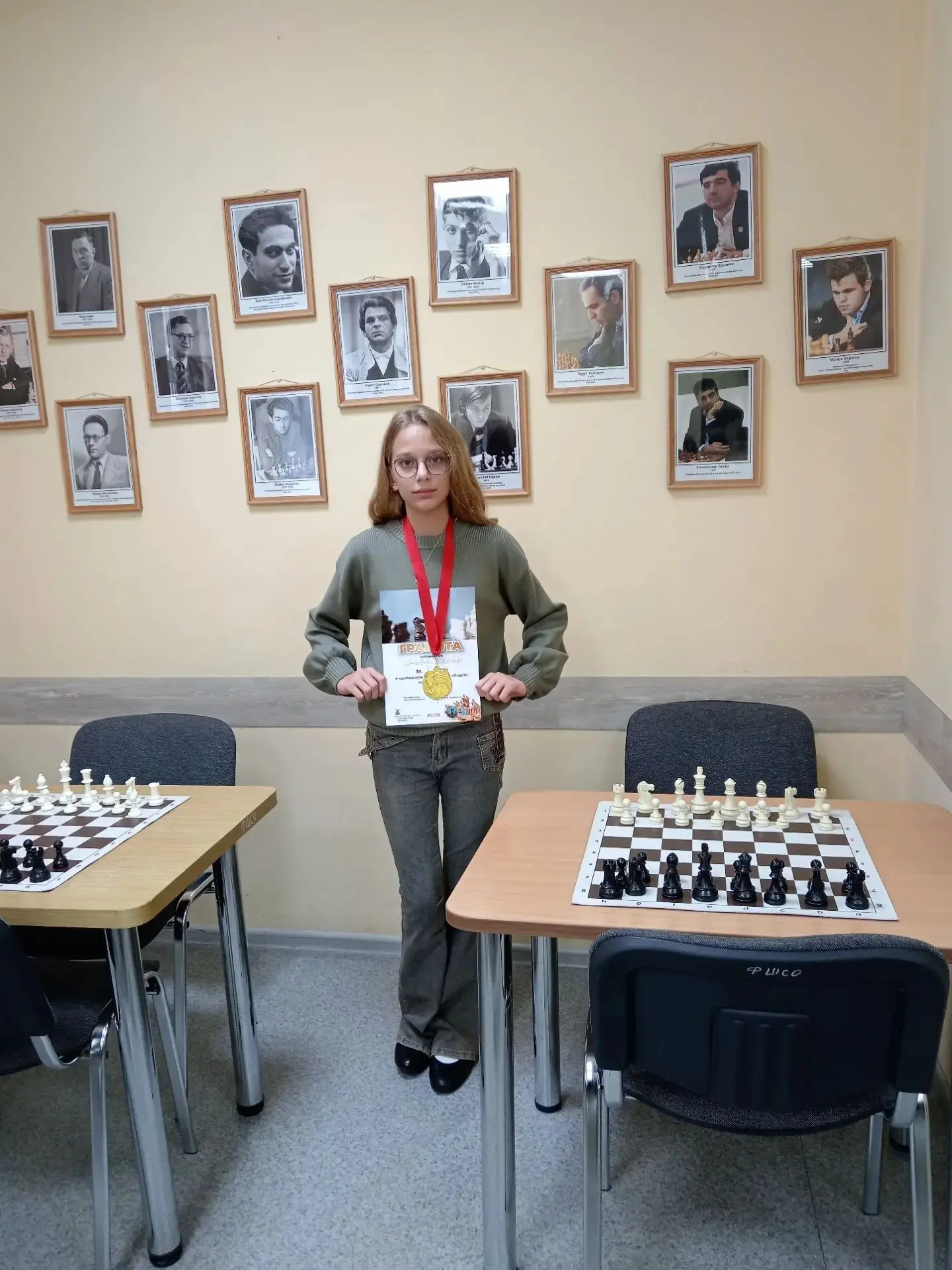 В субботу прошёл чемпионат области по классическим шахматам, и наша ученица 6 класса Си...