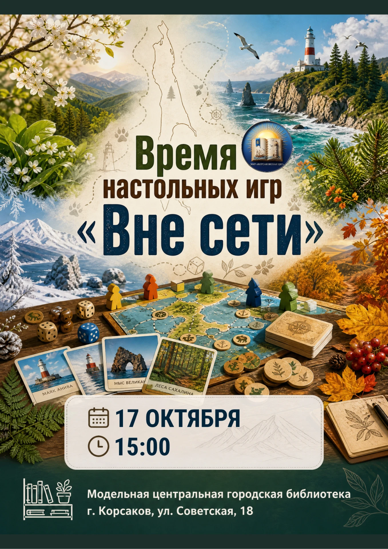 🎲 «Вне сети»: время настольных игр в библиотеке