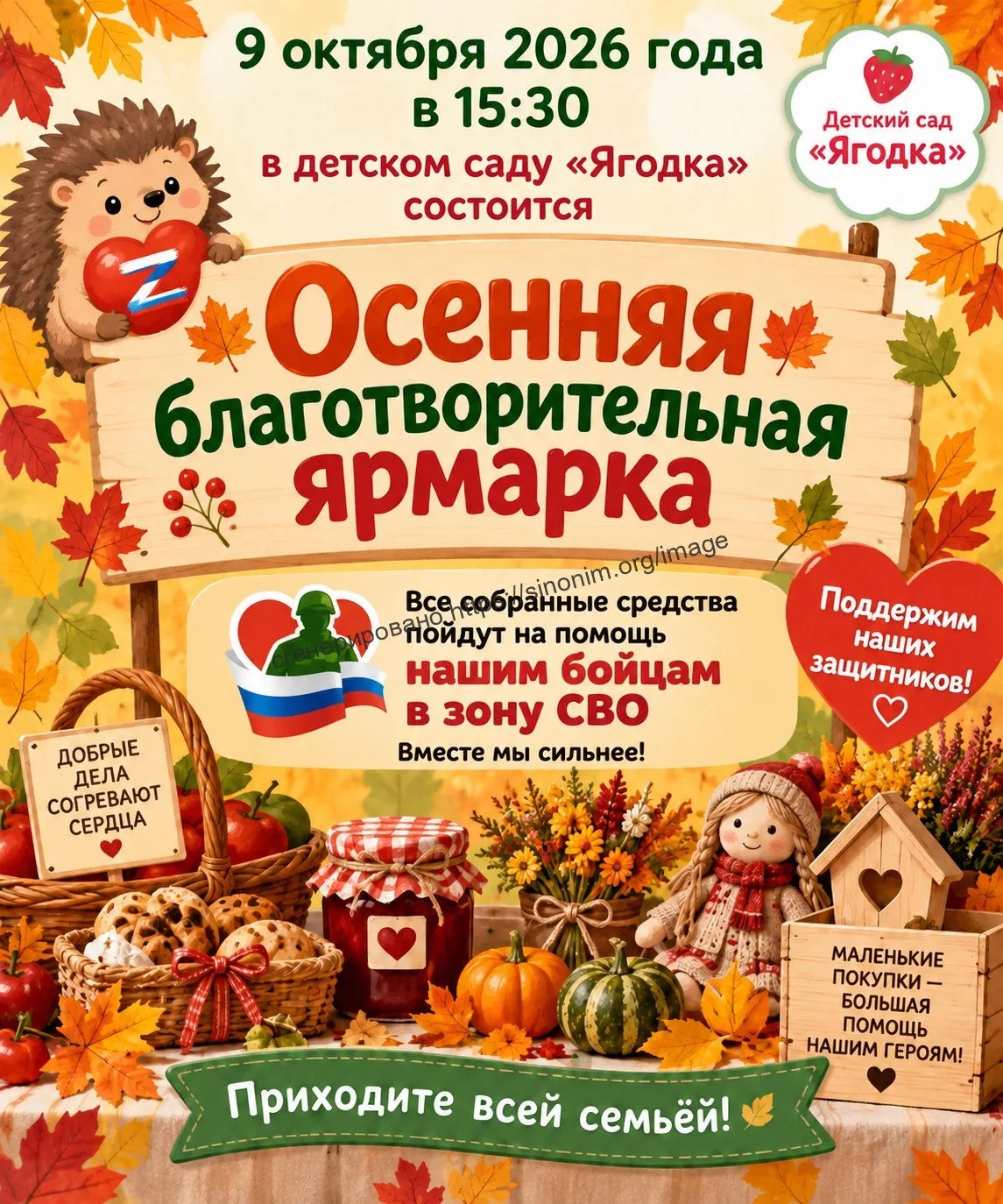 🎉 Благотворительная осенняя ярмарка! 🎉