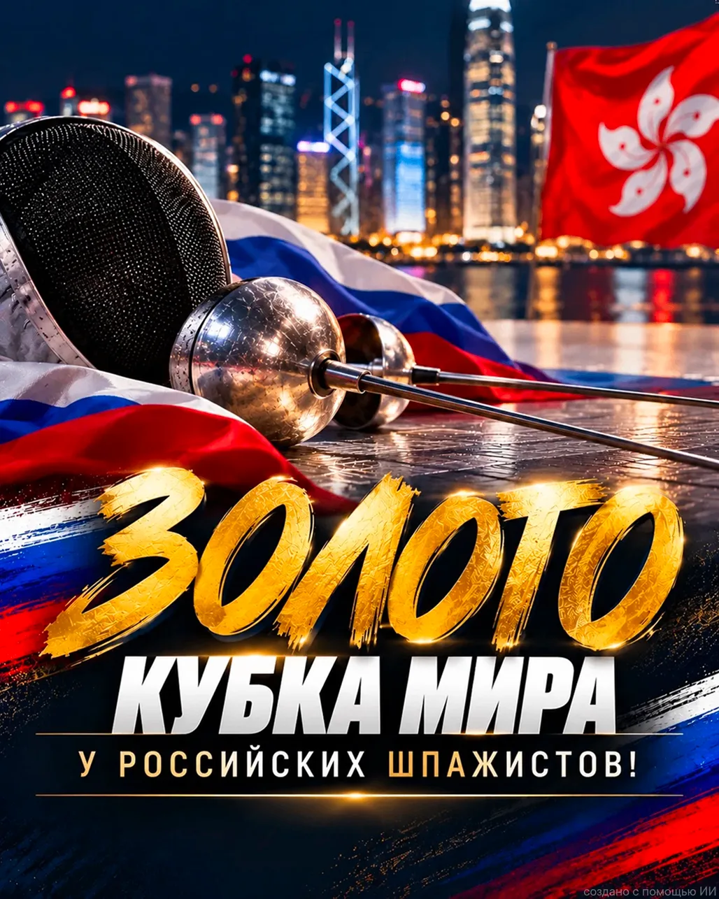 🇷🇺 Золото Кубка мира — у российских шпажистов! 🥇