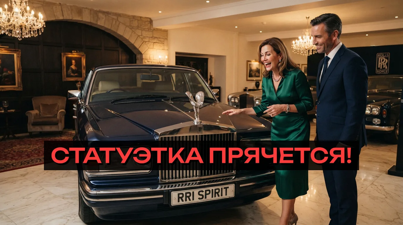 У Rolls-Royce Silver Spirit статуэтка на капоте умеет прятаться 🎩