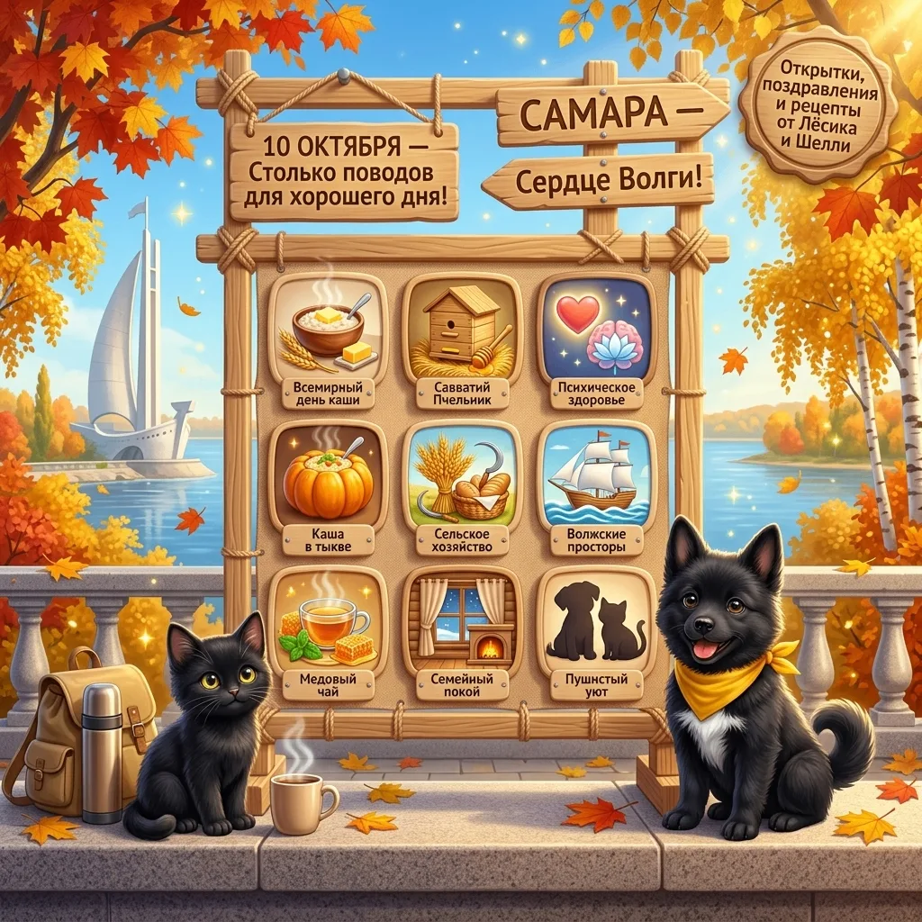 10 ОКТЯБРЯ — СТОЛЬКО ПОВОДОВ ДЛЯ ХОРОШЕГО НАСТРОЕНИЯ! 🍂🎉Десятый день октября дарит на...