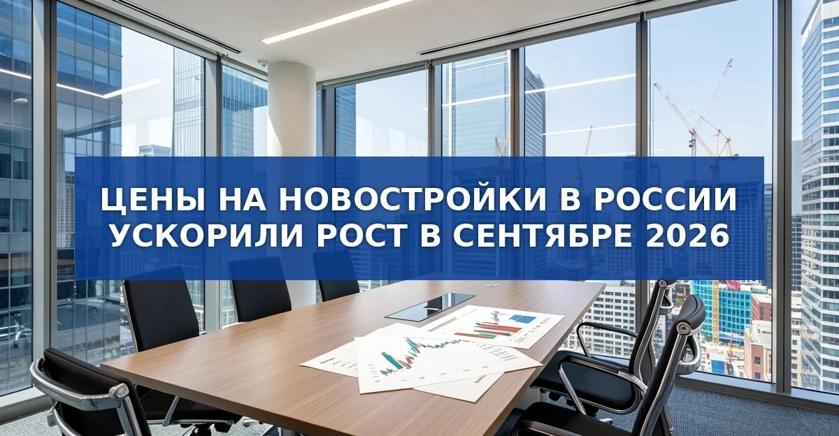 Цены на новостройки в России ускорили рост в сентябре 2026