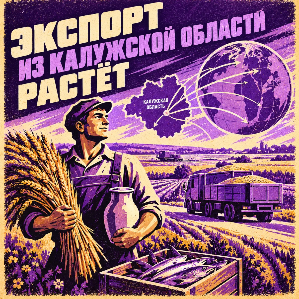 Калужский АПК наращивает экспортный потенциал: за 9 месяцев 2026 года объём поставок вы...