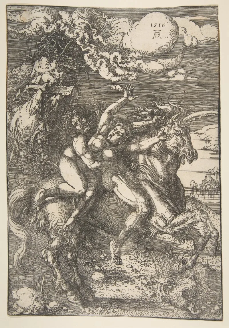 "Похищение на единороге", 1516 г.