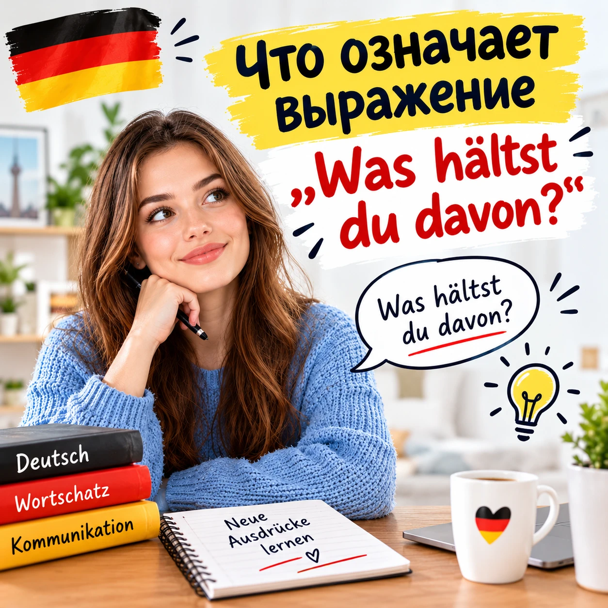 🤔 Что означает выражение „Was hältst du davon?“
