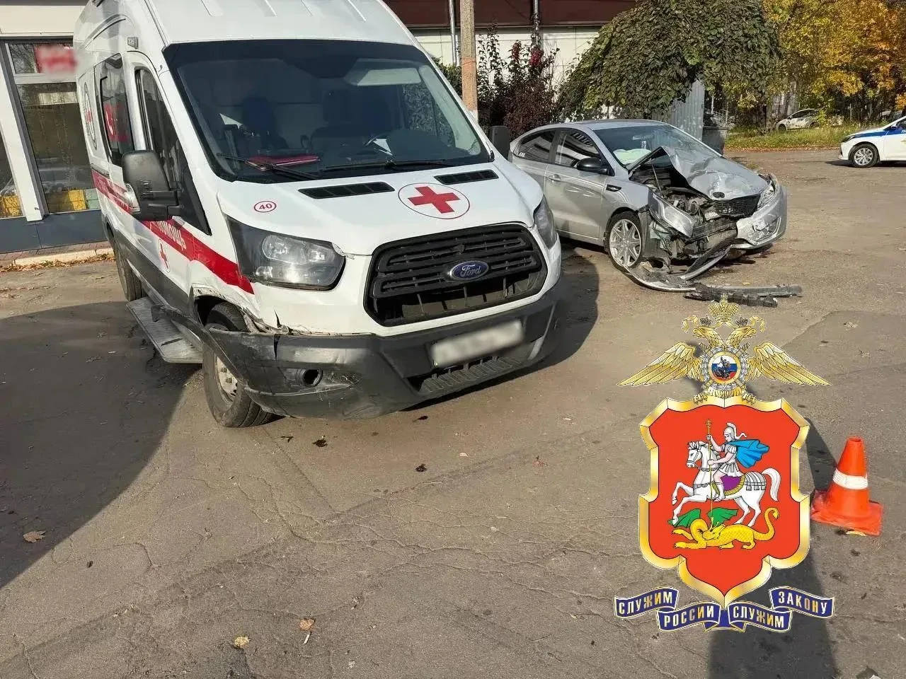 🚑 В Королёве столкнулись скорая и «Киа»