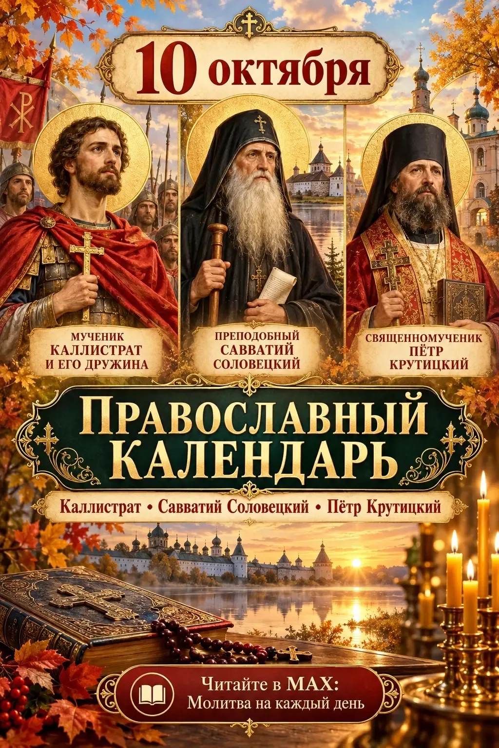 10 октября в православном календаре вспоминают святых, чья жизнь говорит о мужестве, мо...