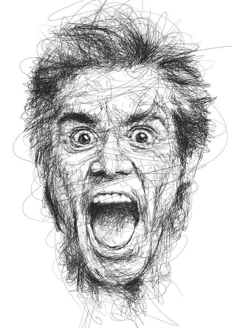 Джим Керри в штрихах Винса Лоу 🖊️