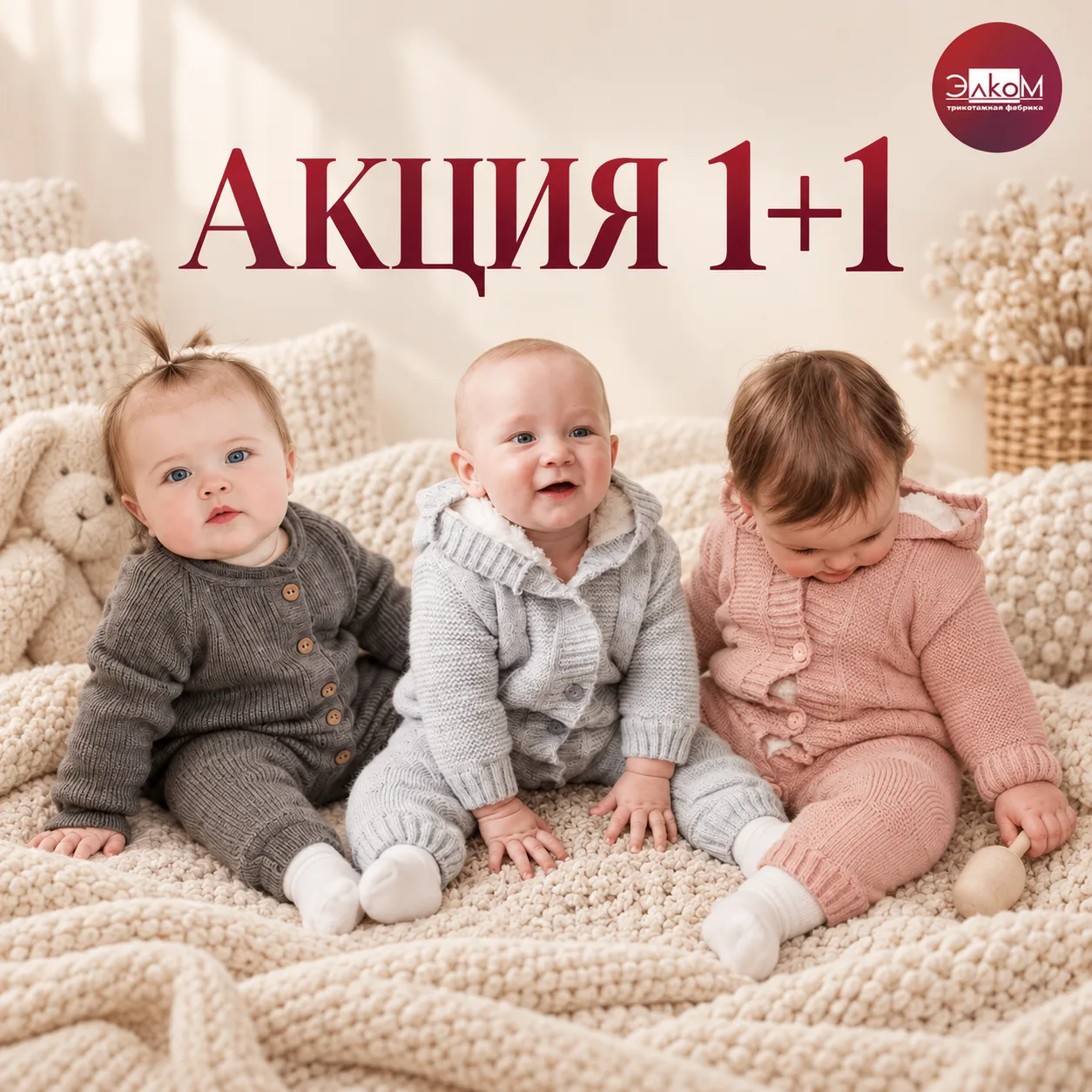 🎁 Напоминаем, весь октябрь в ЭЛКОМ — акция 1+1!