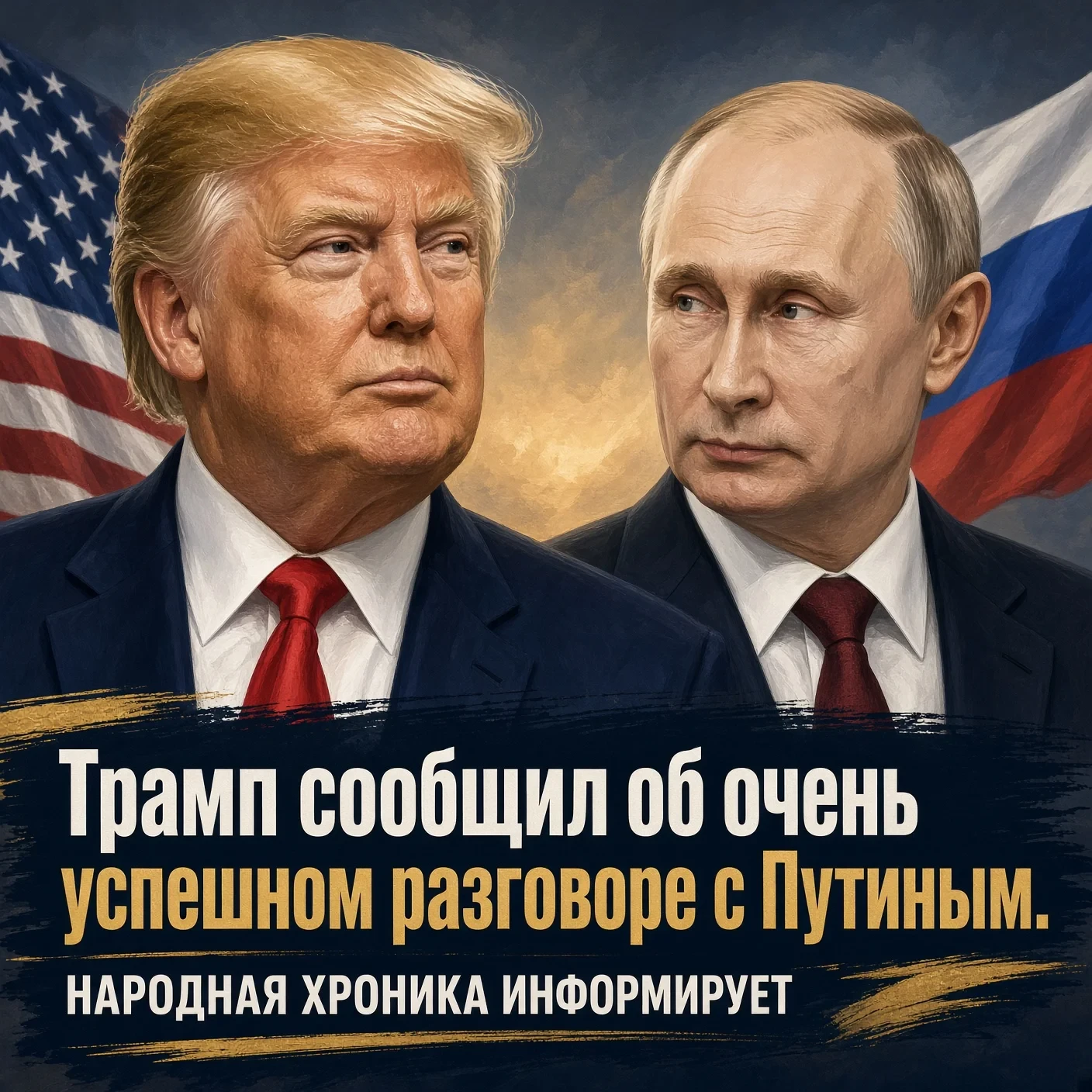 Трамп сообщил об очень успешном разговоре с Путиным.