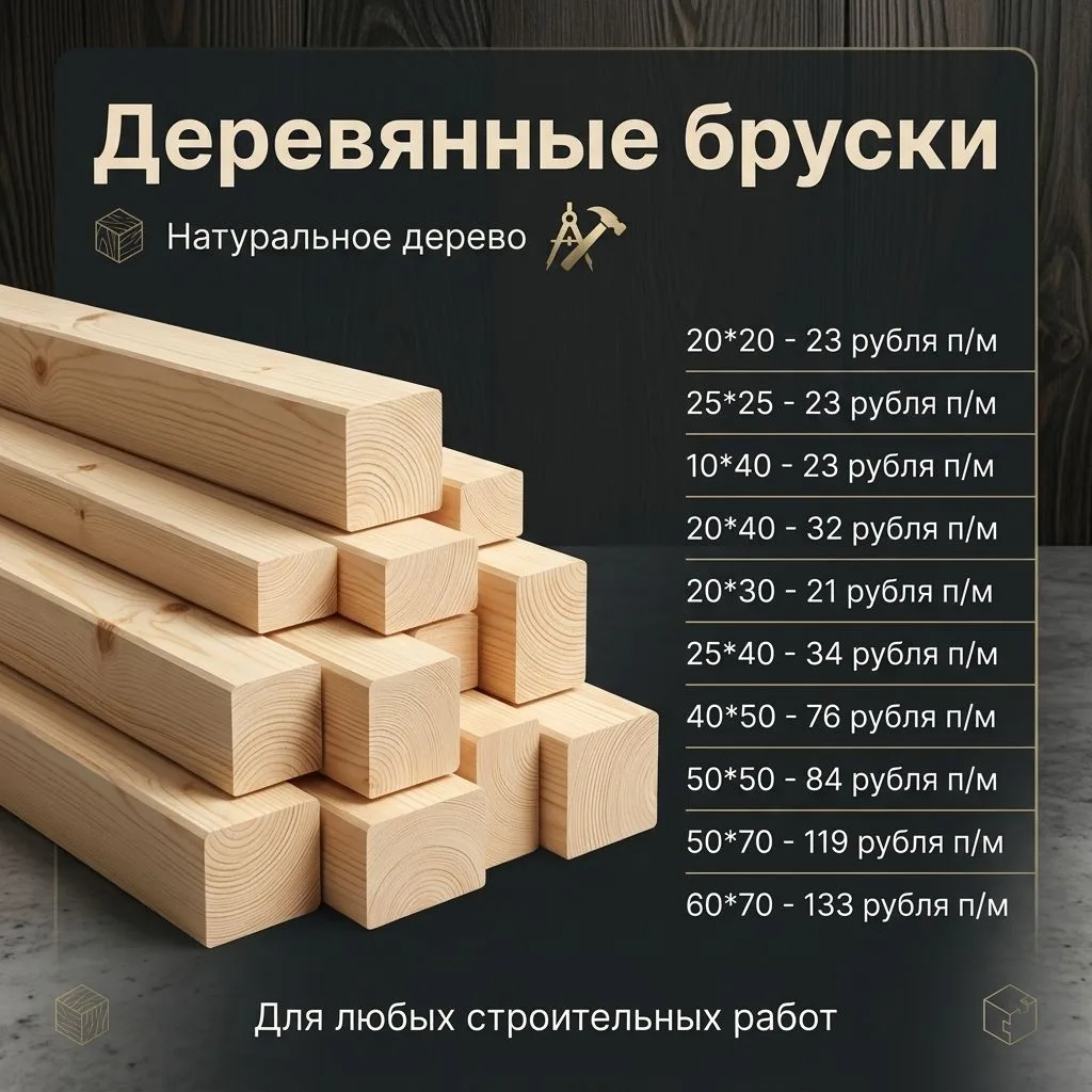 Деревянные бруски: маленькие герои большого строительства 🪵