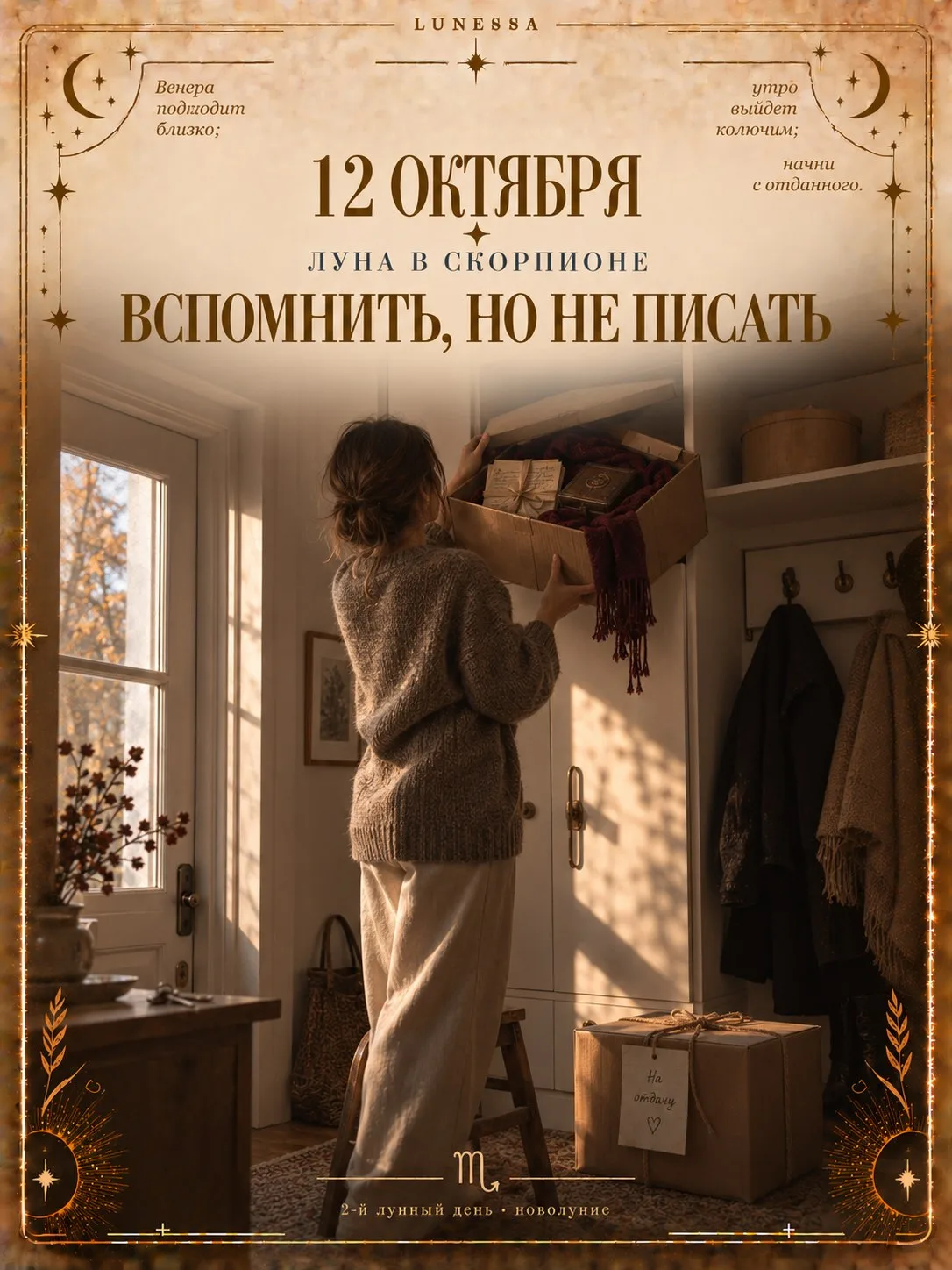 12 октября ✦ Луна в Скорпионе