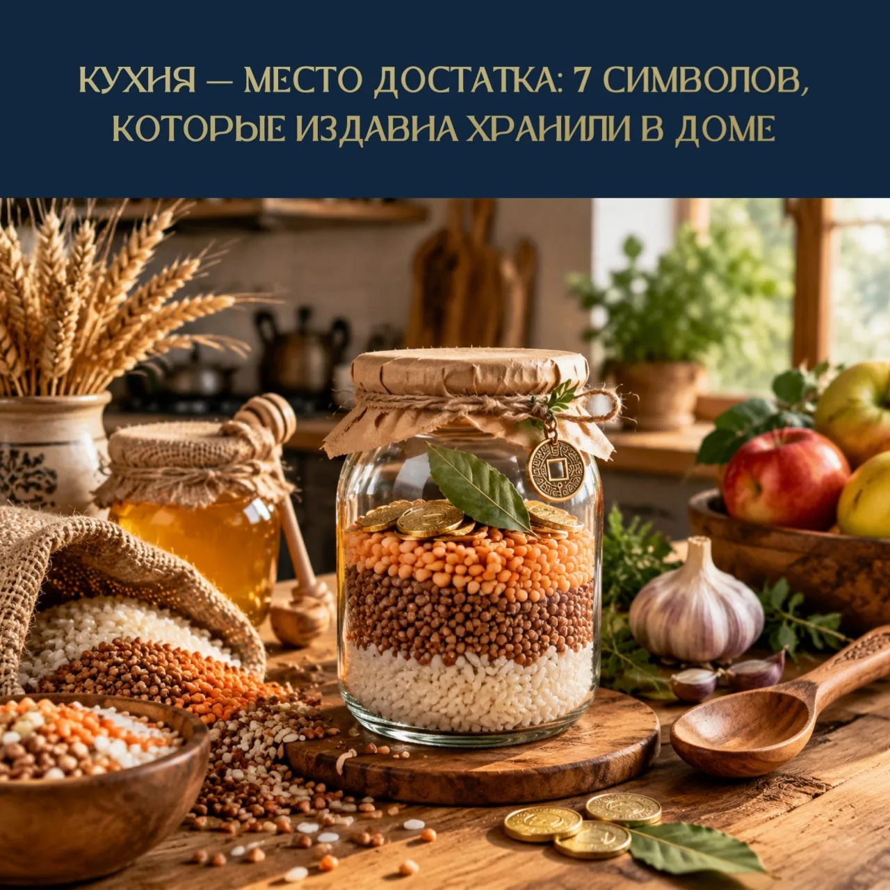 КУХНЯ — МЕСТО ДОСТАТКА: 7 СИМВОЛОВ, КОТОРЫЕ ИЗДАВНА ХРАНИЛИ В ДОМЕ 🌾💰