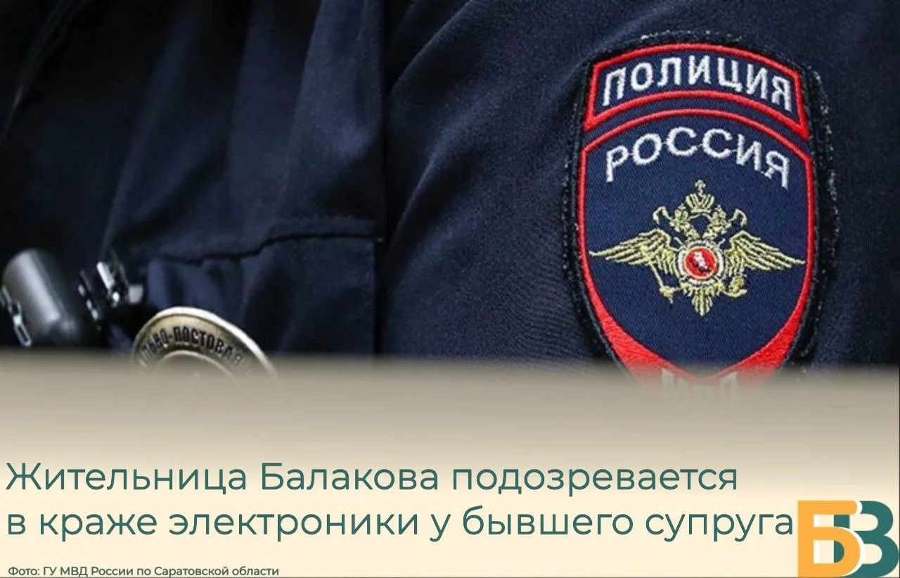 ️Жительница Балакова подозревается в краже электроники у бывшего супруга