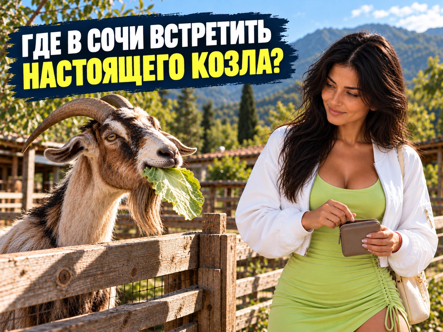Где в Сочи встретить настоящего козла?