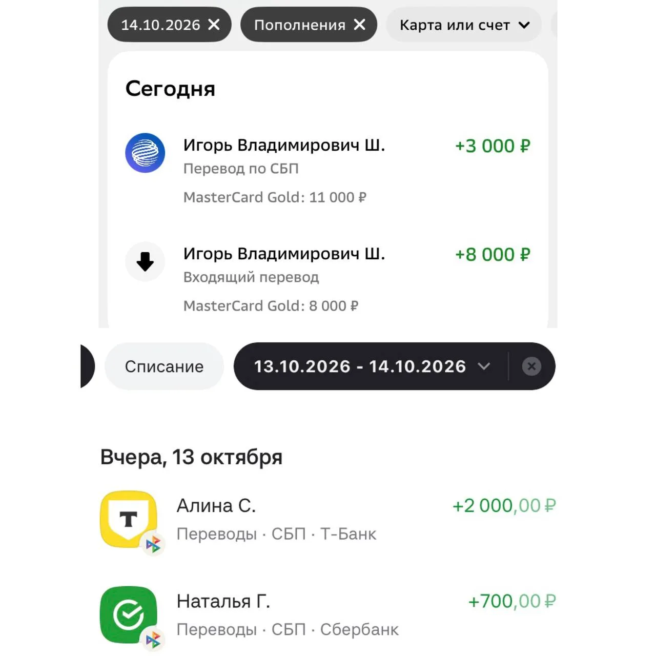 +13.700₽ за вчера и сегодня