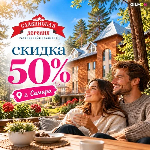 🏡  Скидка 50% на проживание, беседки и сауну с бассейном