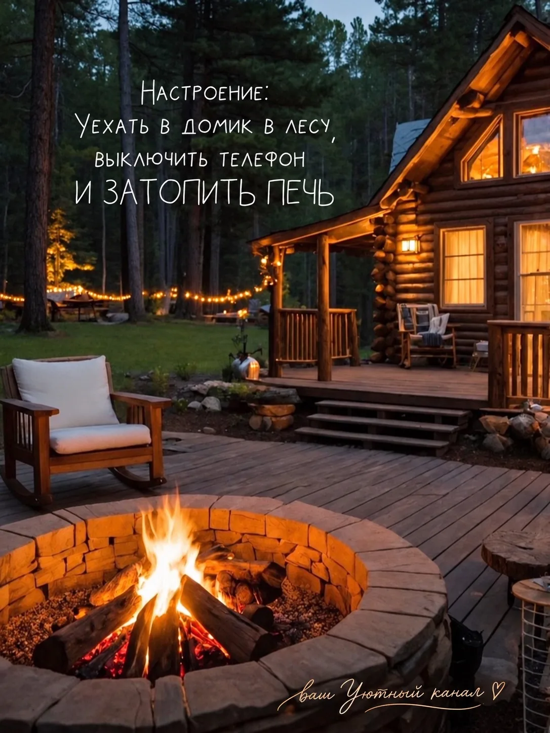Пусть у каждого будет своё место, где можно выдохнуть.