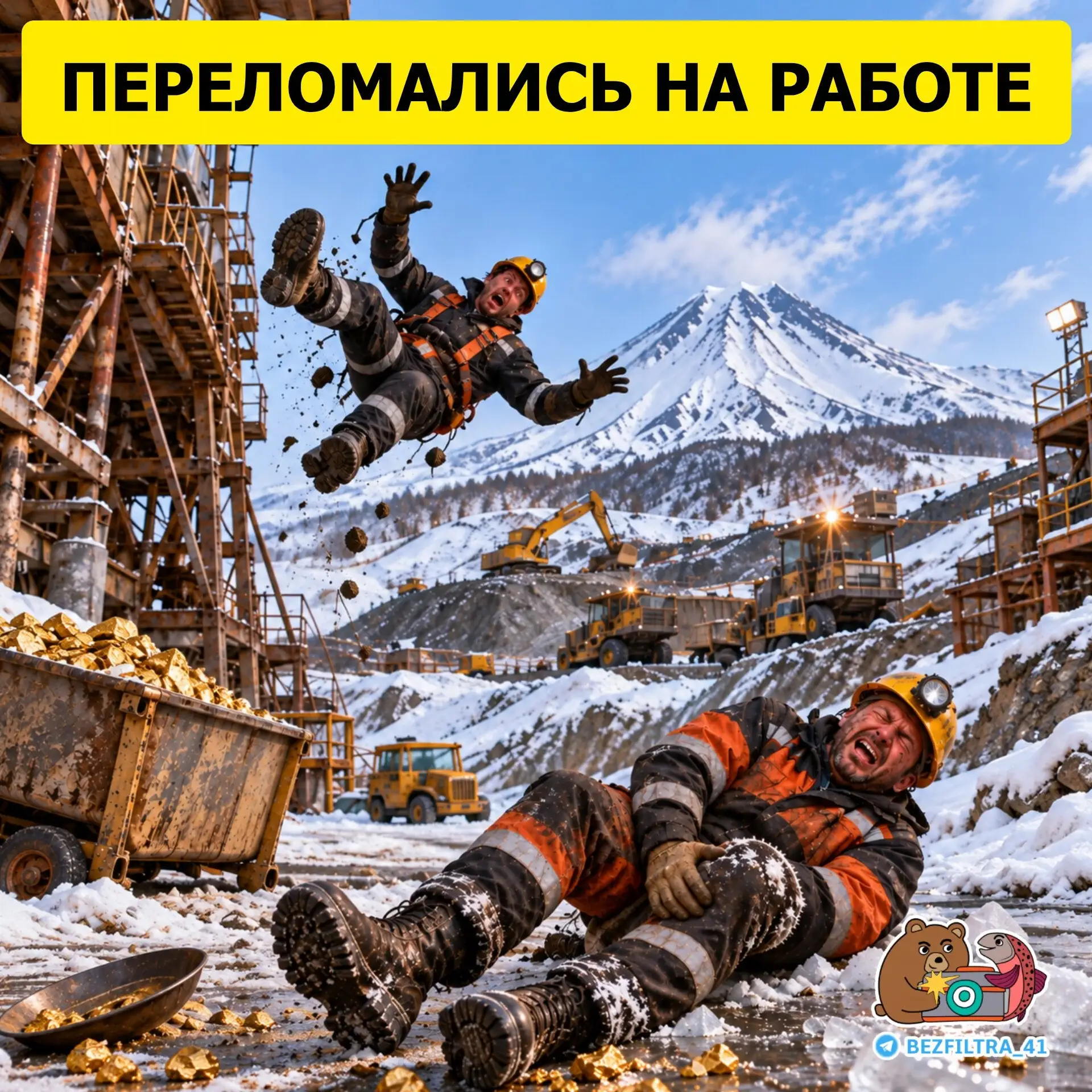 Сразу двое работников золоторудных предприятий получили серьёзные травмы. Один мужчина ...