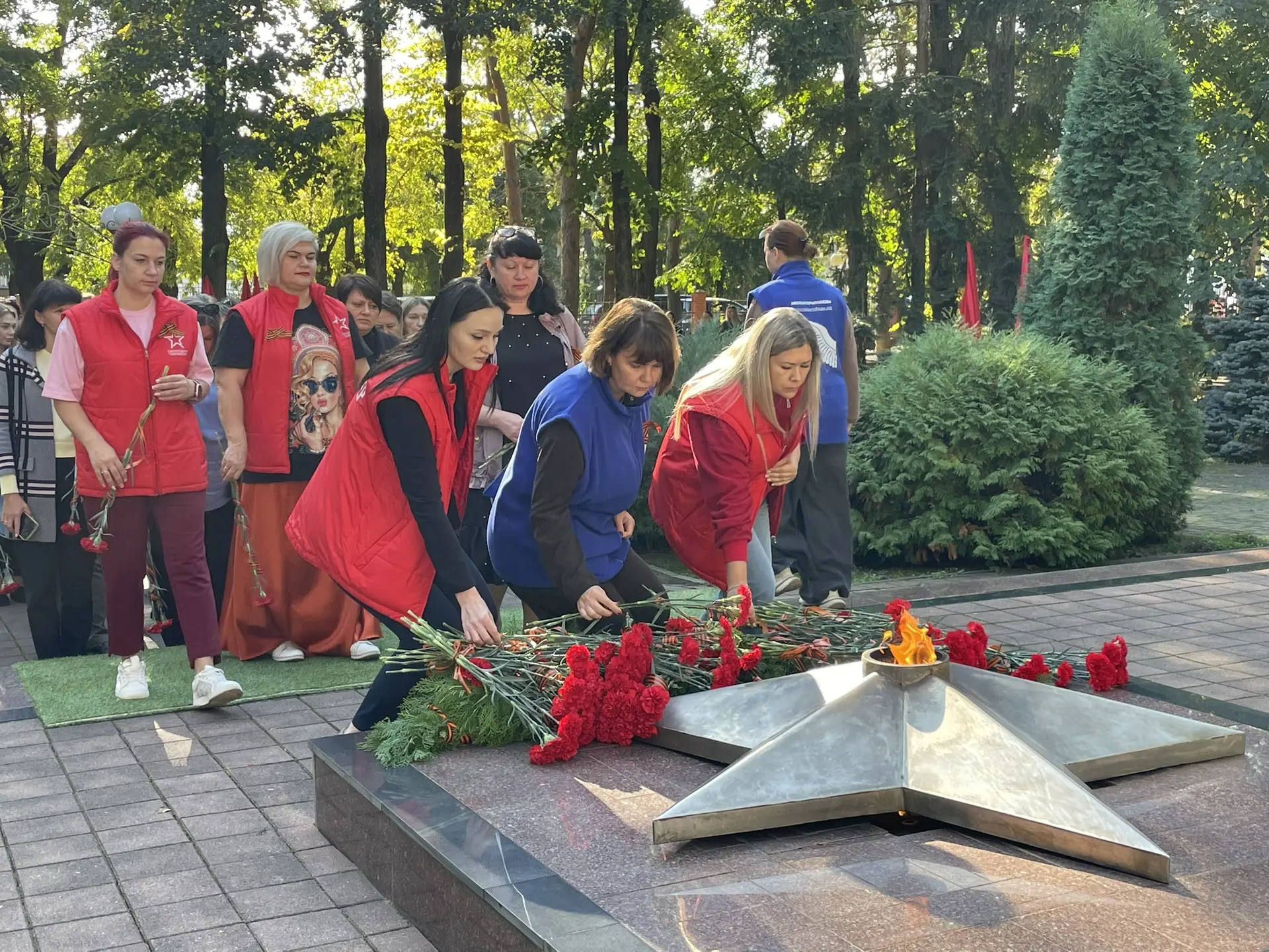 В Северском парке состоялось памятное мероприятие, посвящённое 83-й годовщине освобожде...