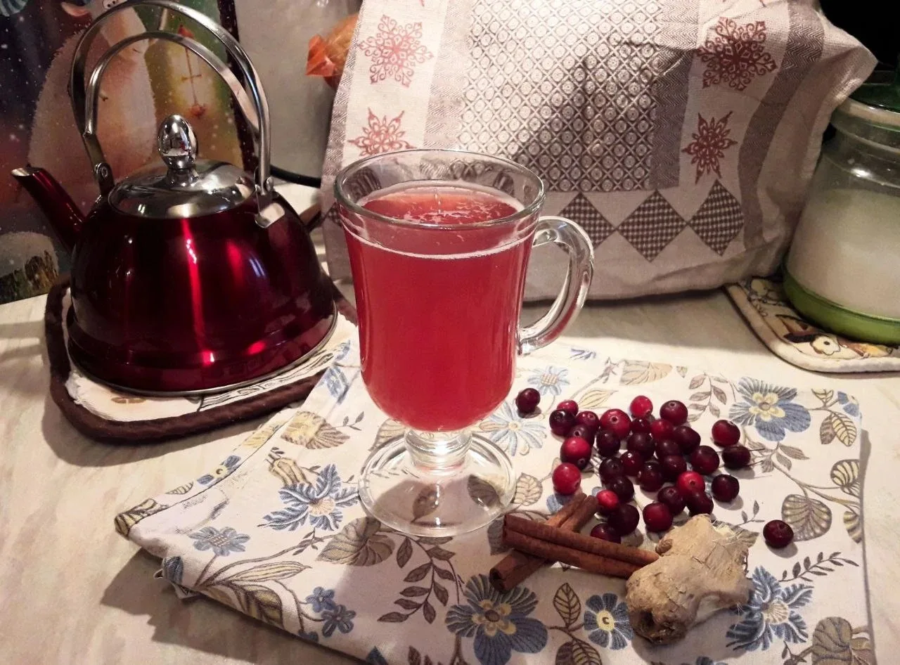 ПРЯНЫЙ МОРС ИЗ СВЕЖЕЙ КЛЮКВЫ