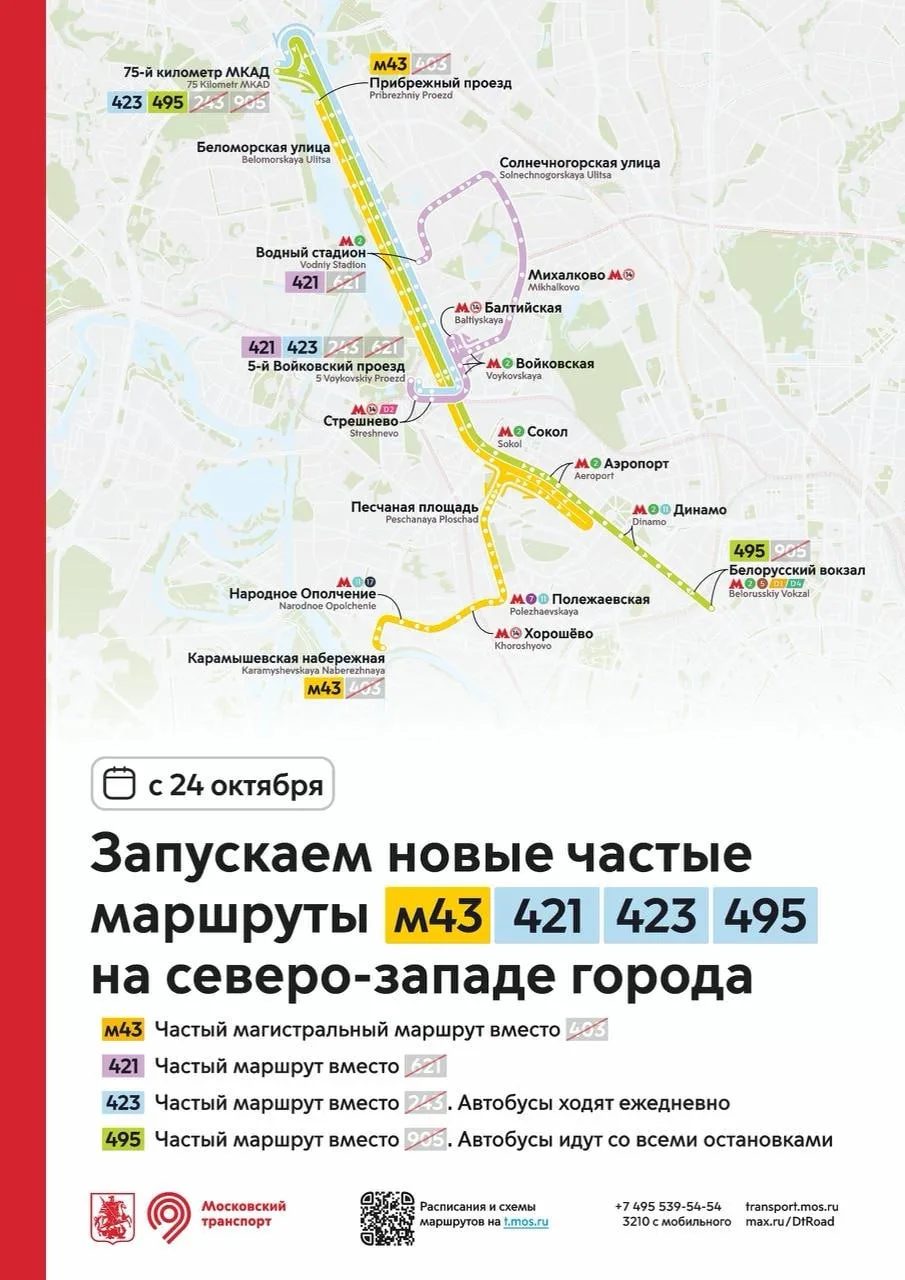 В нашу сторону запустят 421-й маршрут, который будет затрагивать остановки "Михалково" ...