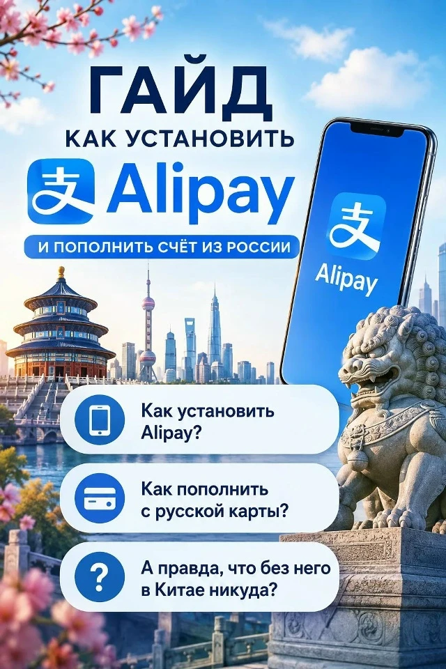 Собираетесь в Китай? Как установить Alipay и пополнить счёт из России: полный гайд для ...