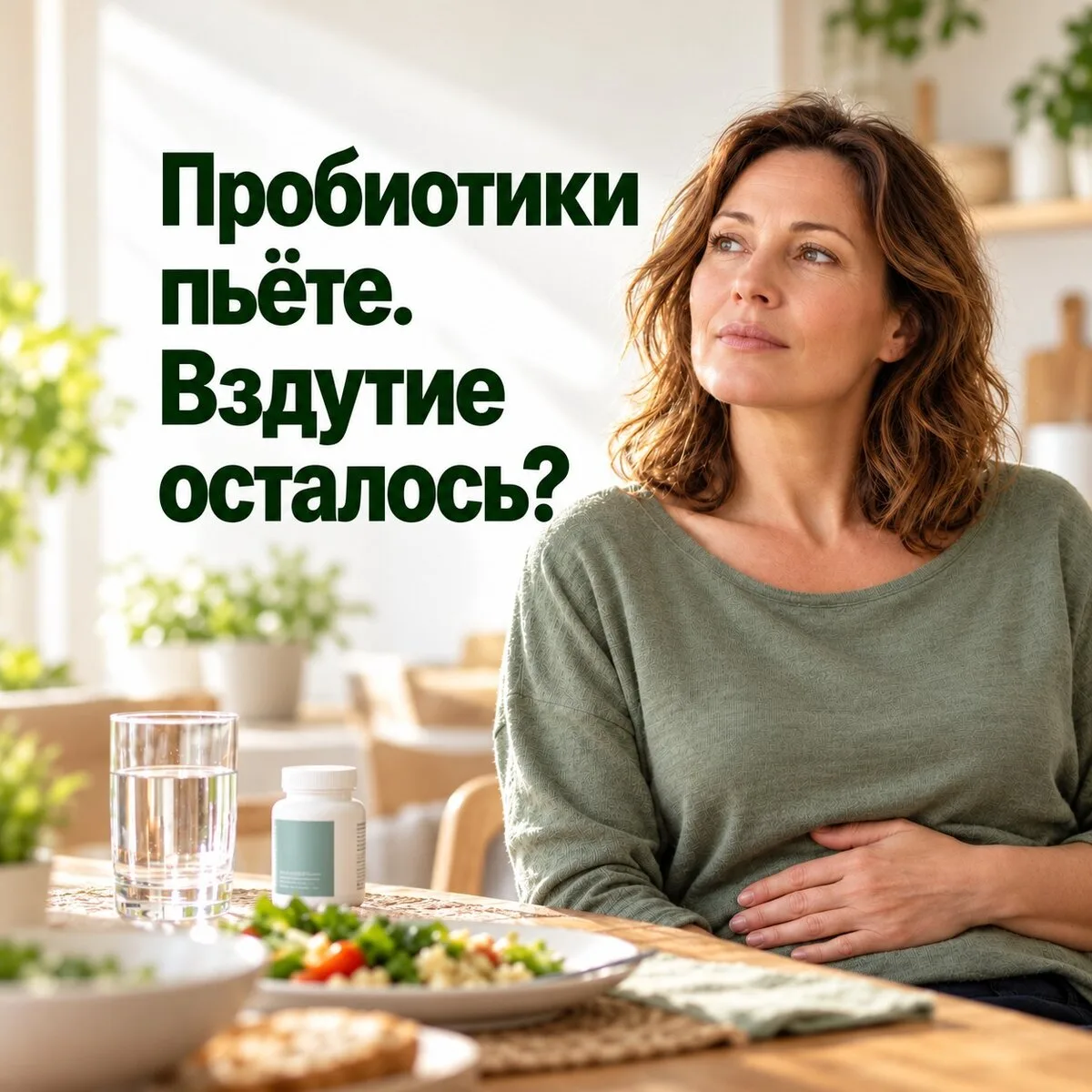 Пьёте пробиотики, а живот всё равно вздувается?