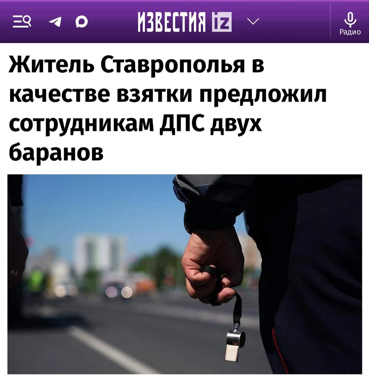 Водитель из Ставрополья попытался откупиться от ДПС за пьяную езду — он предложил инспе...