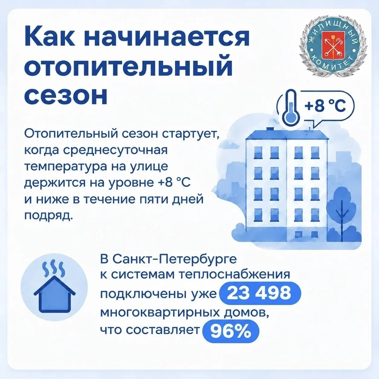 Получаем вопросы от жителей Василеостровского района о том, как начинается отопительный...