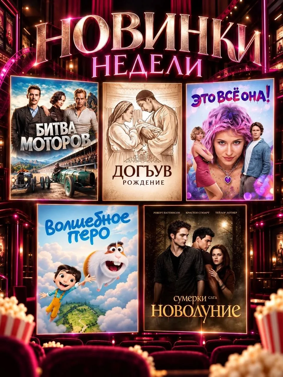 🎬✨ НОВИНКИ НЕДЕЛИ В КИНО ЦЕНТРУМ! 🍿
