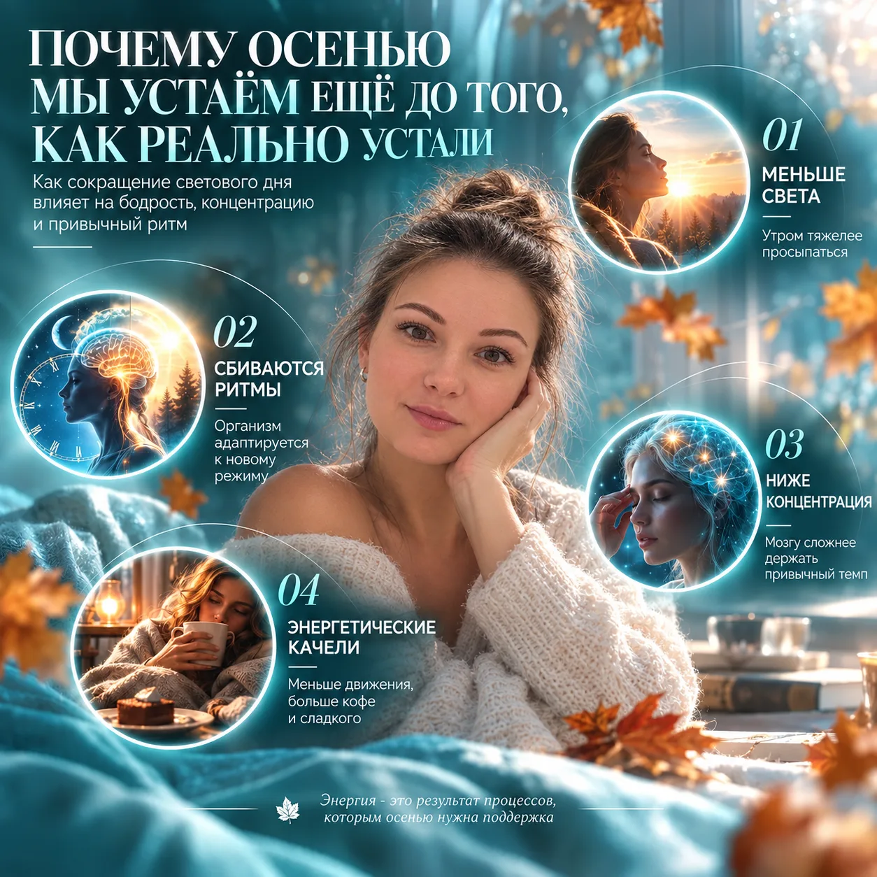 ПОЧЕМУ ОСЕНЬЮ МЫ УСТАЁМ ЕЩЁ ДО ТОГО, КАК РЕАЛЬНО УСТАЛИ