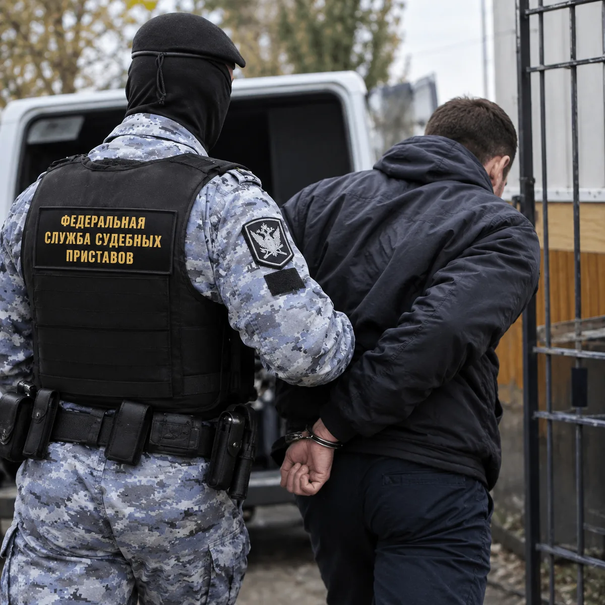 Алиментщик пытался скрыться от приставов на Балтийской косе